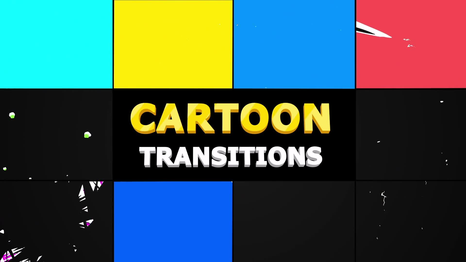 Cartoon Transitions | Premiere Pro MOGRT Videohive 33046407 Premiere Pro Image 2