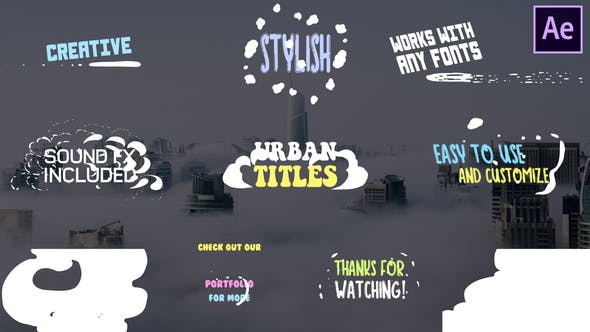 Cartoon Urban Titles | After Effects - Download 28430288 Videohive