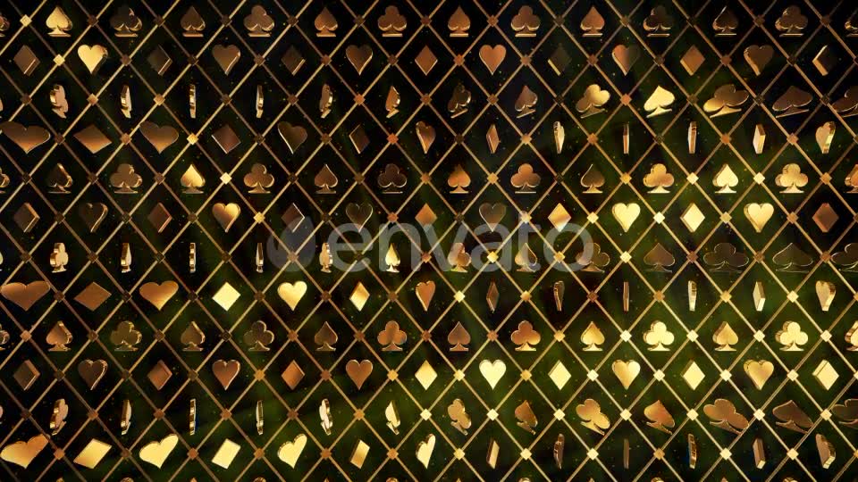 Casino Pattern Gold 02 4K - Download Videohive 21773455