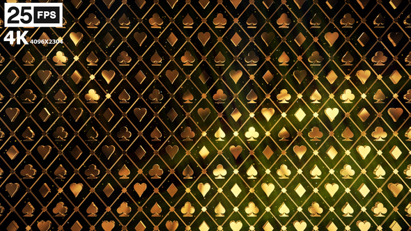 Casino Pattern Gold 02 4K - Download Videohive 21773455