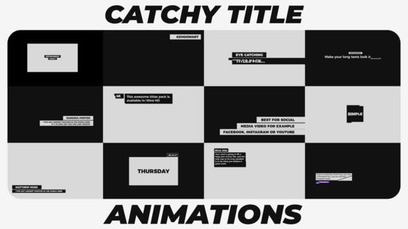 Catchy Title Animations - Download 21600900 Videohive