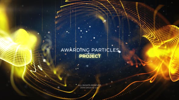 Celebration Particles l Awards Title - 25289374 Download Videohive