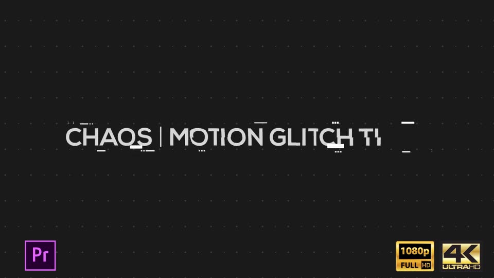 Chaos | Motion Glitch Titles | MOGRT for Premiere Pro - Download Videohive 21829974