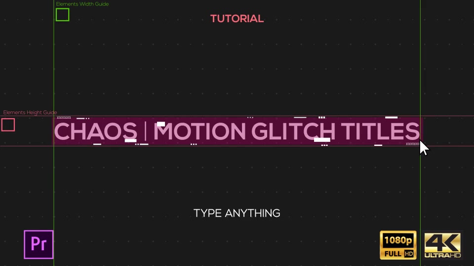Chaos | Motion Glitch Titles | MOGRT for Premiere Pro - Download Videohive 21829974
