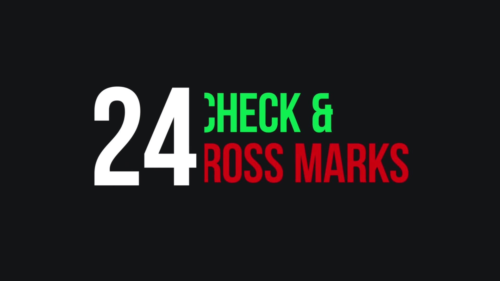 Check & Cross Marks Kit for FCPX and Apple Motion 5 Videohive 37618432 Apple Motion Image 3