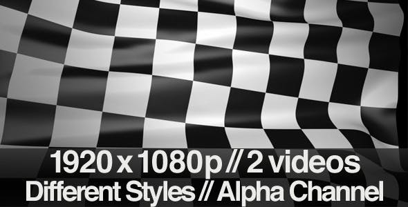 Checkered Finish Line Race Flag Series of 2 - Download 1195854 Videohive