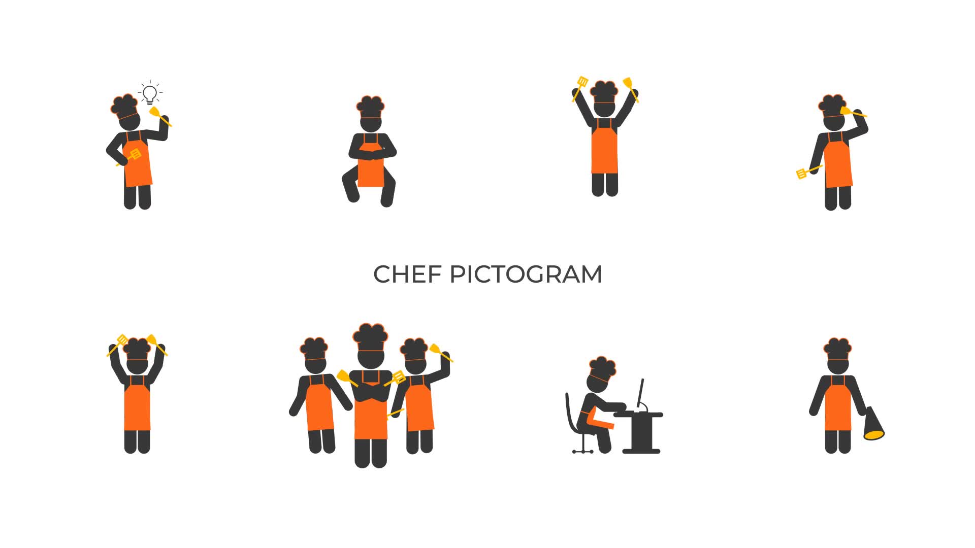 Chef Pictogram Videohive 31684581 After Effects Image 1