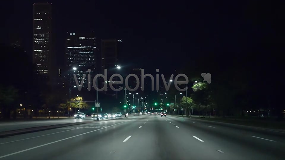 Chicago Night Drive  Videohive 6663150 Stock Footage Image 10