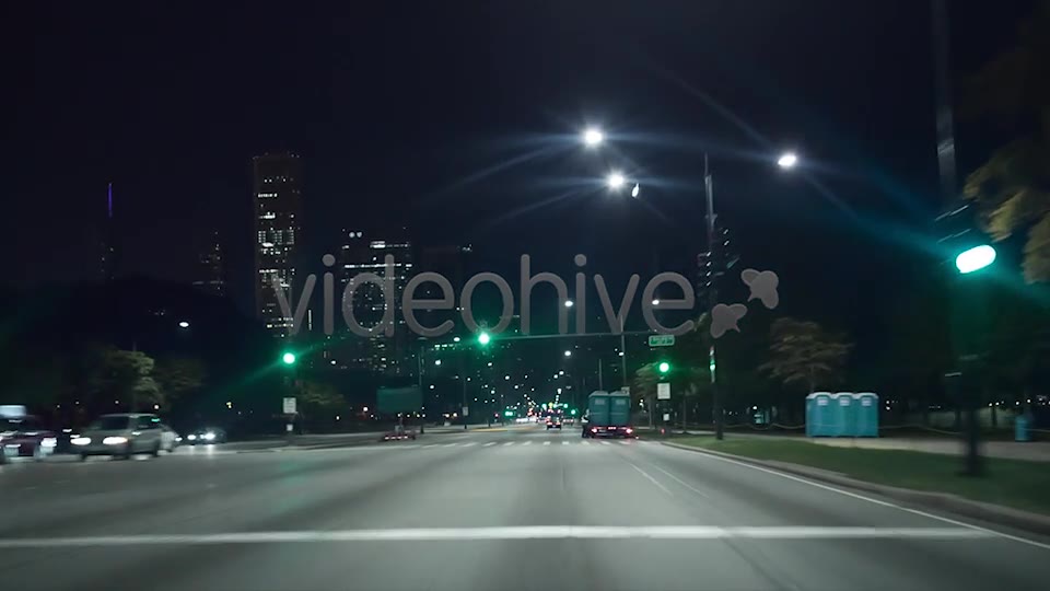 Chicago Night Drive  Videohive 6663150 Stock Footage Image 2