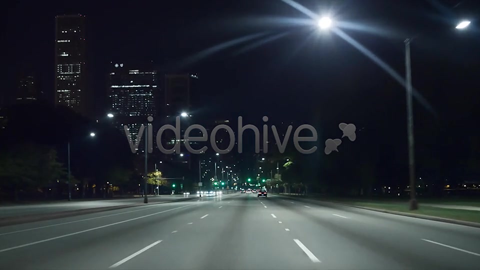 Chicago Night Drive  Videohive 6663150 Stock Footage Image 9