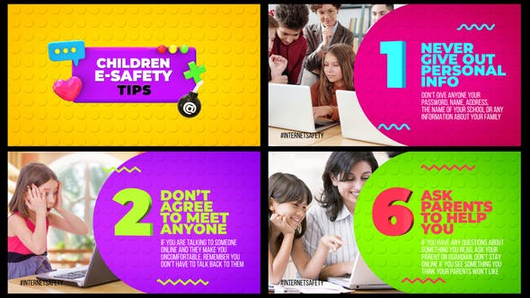 Children E Safety Tips Kids Education - Videohive Download 30470989