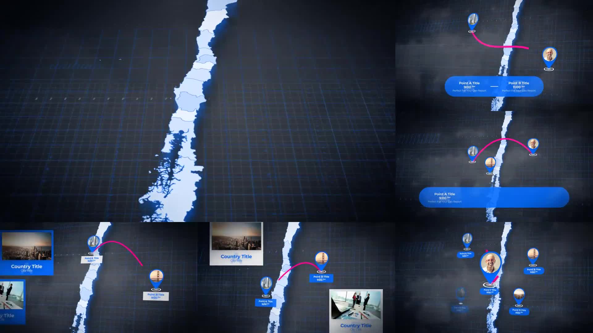 Chile Map Republic of Chile Map Kit Videohive 24816163 After Effects Image 1