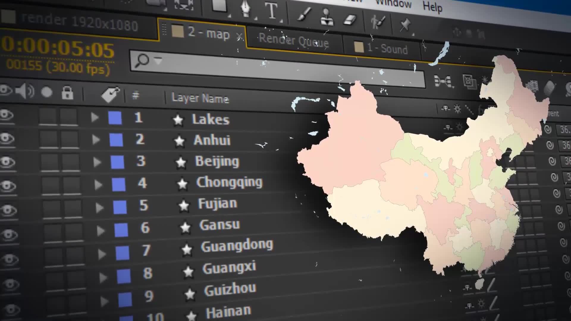 China Map Peoples Republic of China Map Kit Videohive 24094717 After Effects Image 2