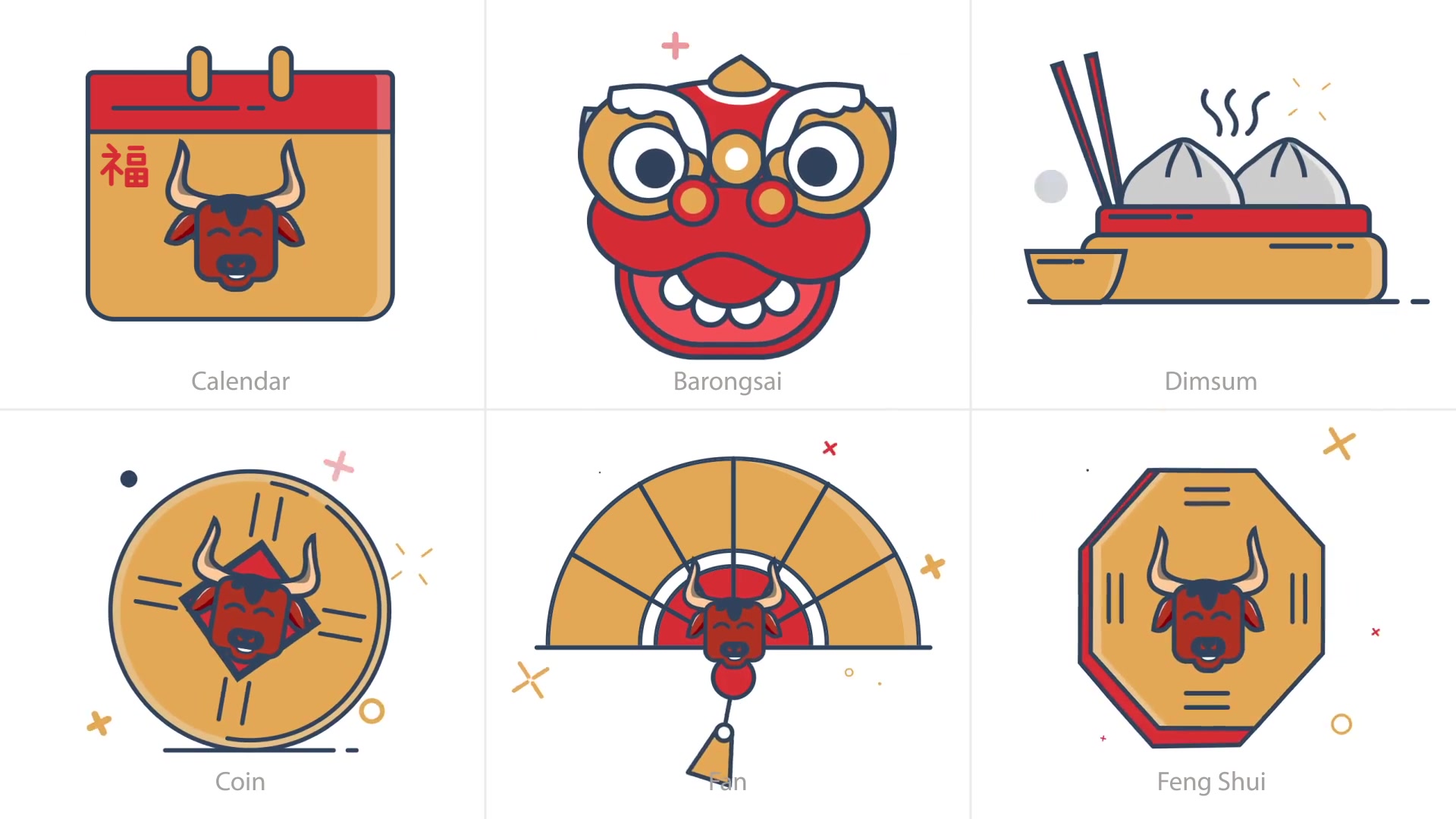 Chinese New Year Animation Icons | After Effects Videohive 30202221 After Effects Image 5