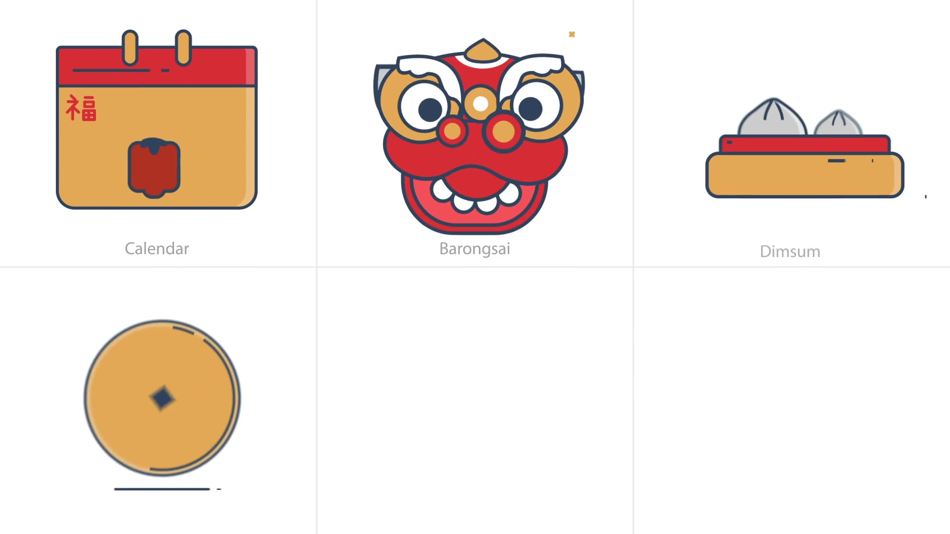 Chinese New Year Animation Icons | Premiere Pro MOGRT Videohive 30202453 Premiere Pro Image 4