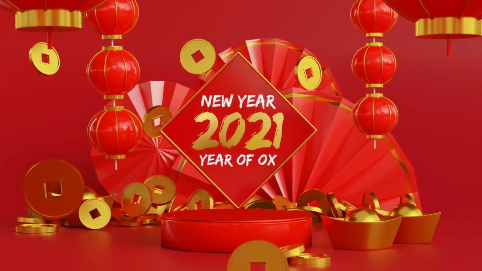 Chinese New Year Logo Reveal 3D Videohive 30318278 After Effects Image 3