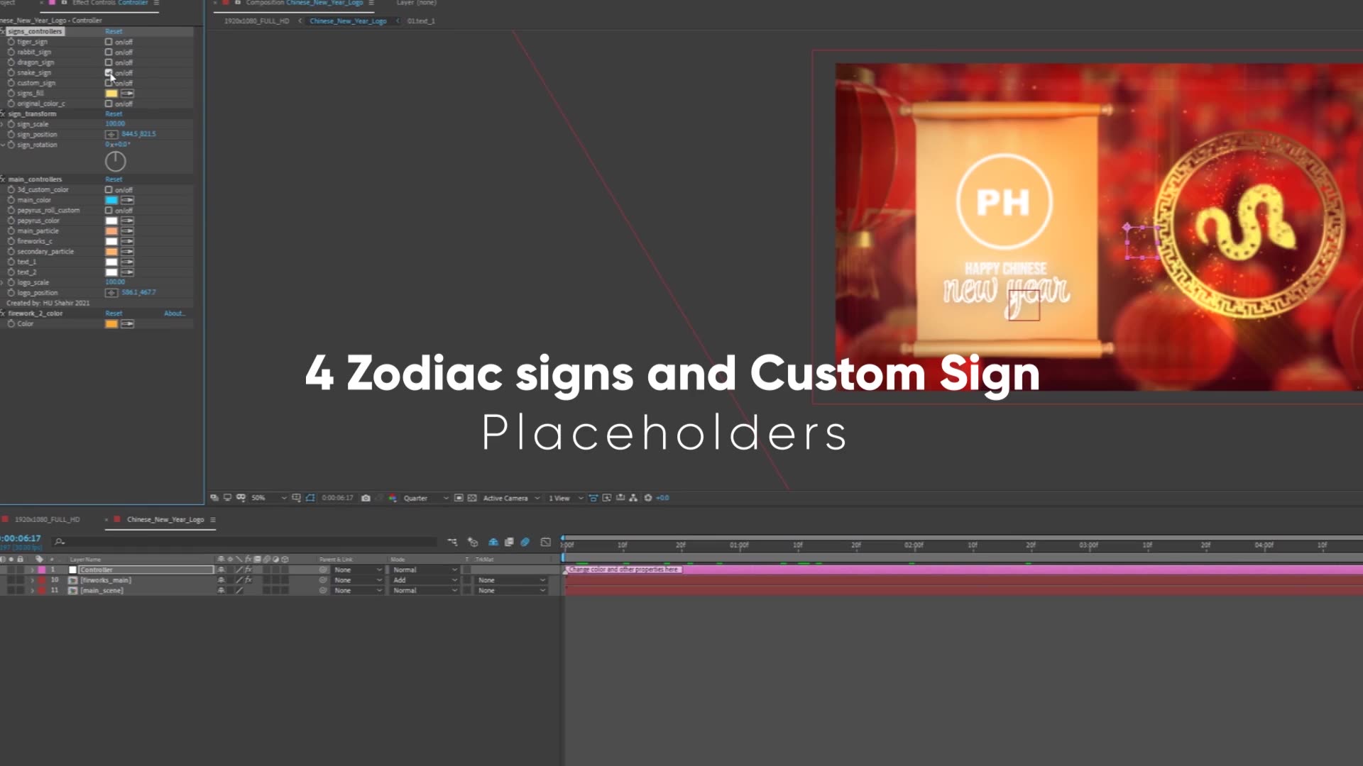 Chinese New Year Logo Reveal Videohive 35197346 After Effects Image 6