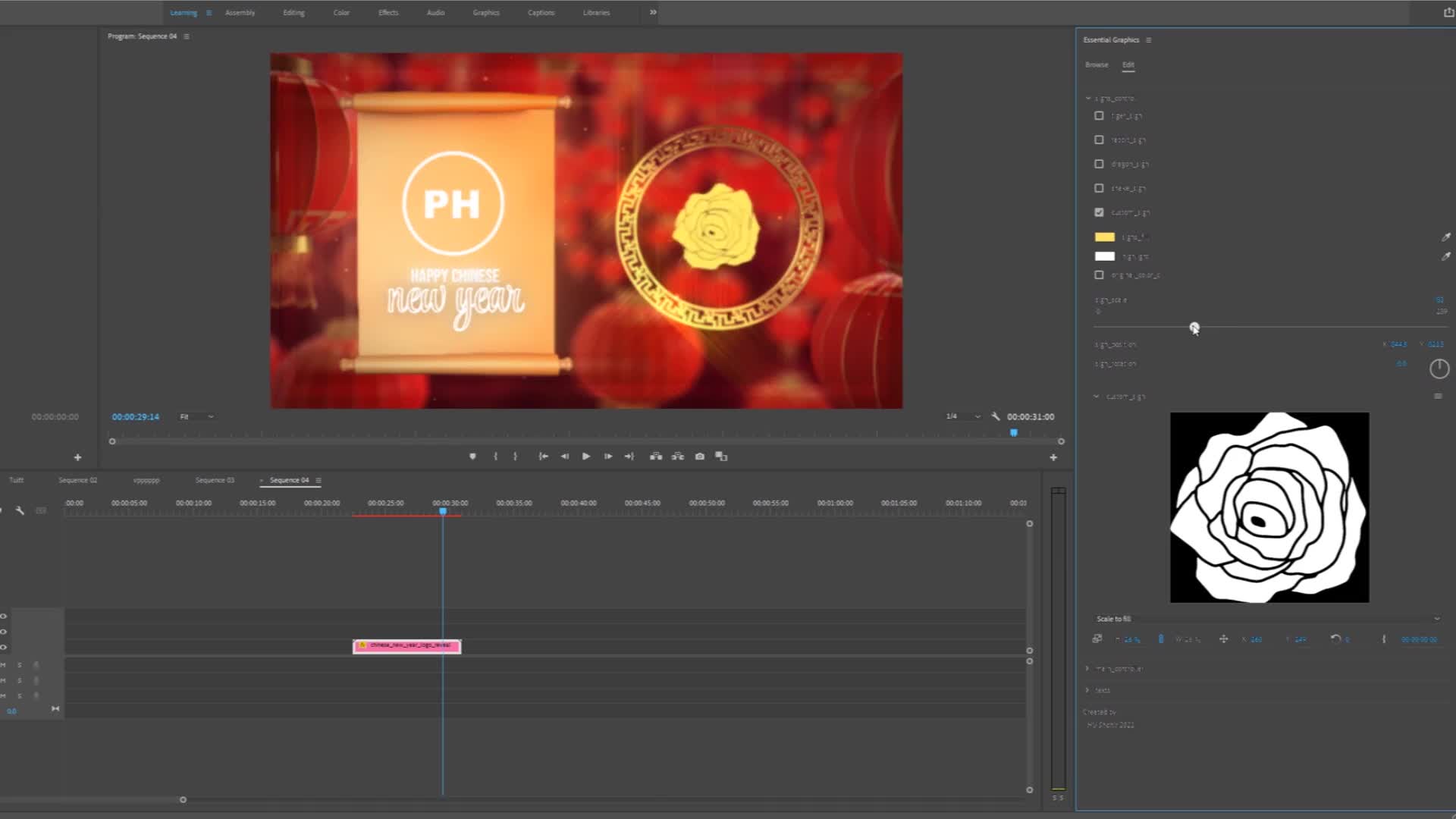 Chinese New Year Logo Reveal Videohive 35197346 After Effects Image 7