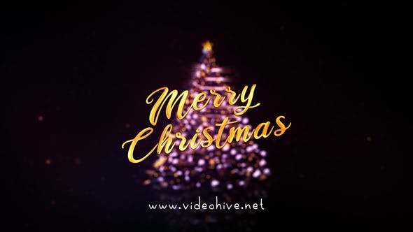 Christmas and New Year Gold Logo - 25253545 Videohive Download