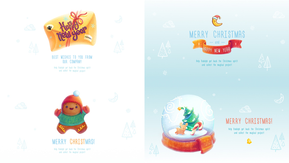 Christmas and New Year Greeting Cards - Download Videohive 22749899