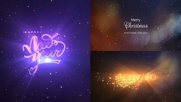 Christmas And New Year Logo Reveal - 42330924 Videohive Download