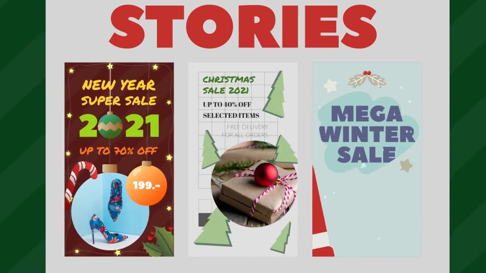 Christmas and New Year Sale Stories Pack Videohive 29509117 After Effects Image 5