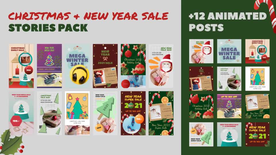 Christmas and New Year Sale Stories Pack Videohive 29606734 Premiere Pro Image 1