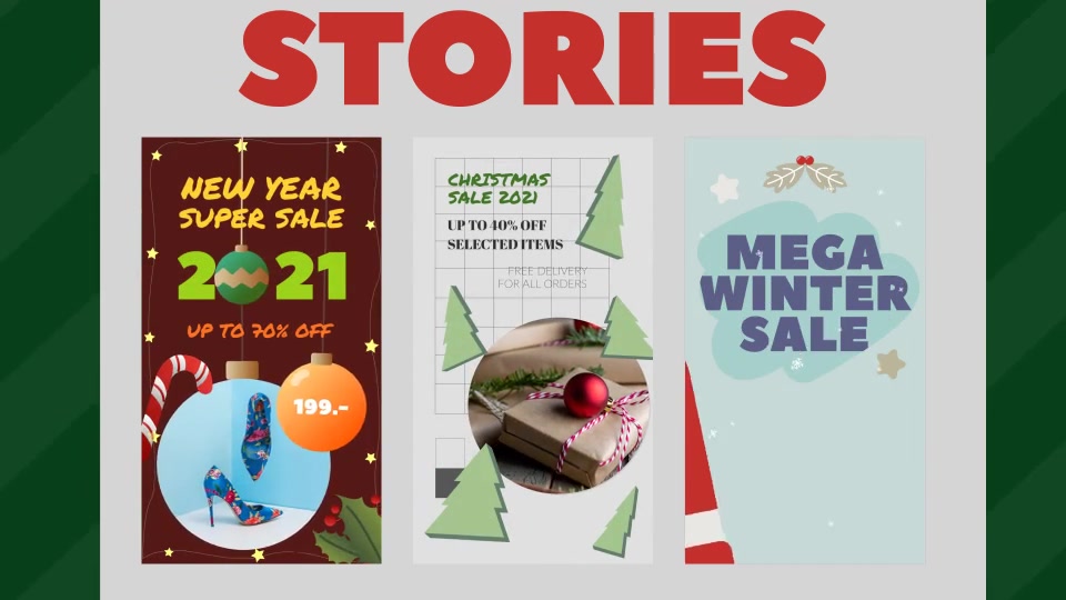Christmas and New Year Sale Stories Pack Videohive 29606734 Premiere Pro Image 5