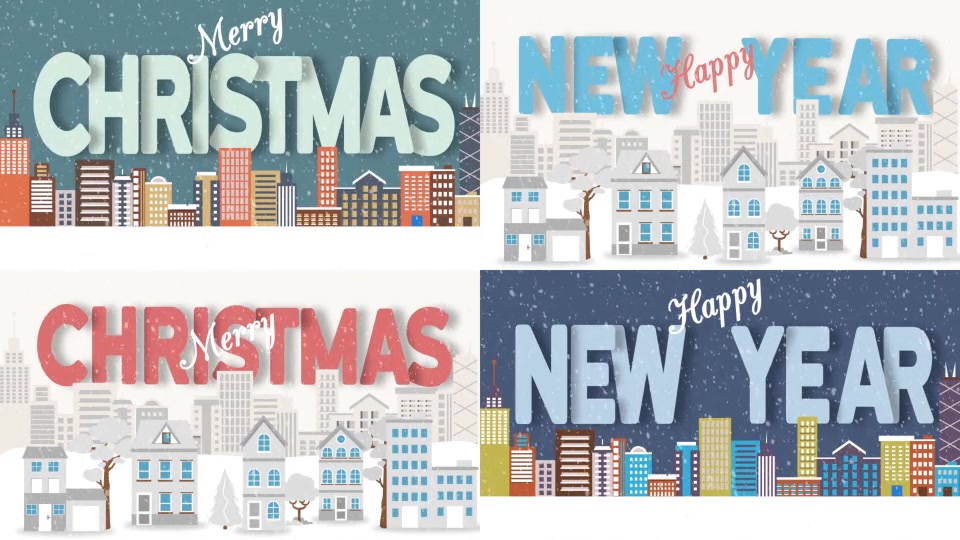 Christmas and New Year Text with Logo Reveal - Download Videohive 20983385