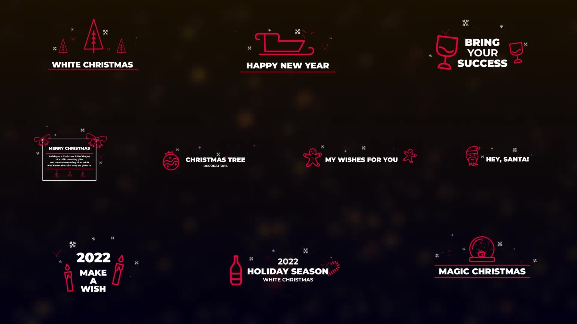 Christmas And New Year Titles || After Effects Videohive 35335459 After Effects Image 1