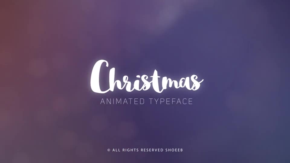 Christmas Animated Typeface - Download Videohive 22839317