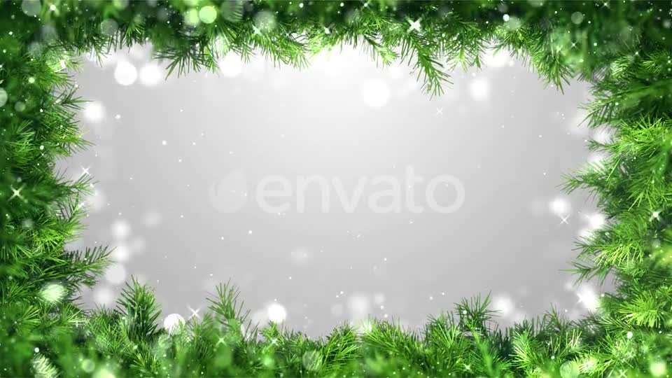 Christmas Background Green Frame Videohive 29391643 Motion Graphics Image 1