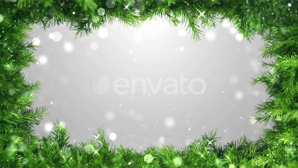 Christmas Background Green Frame Videohive 29391643 Motion Graphics Image 4