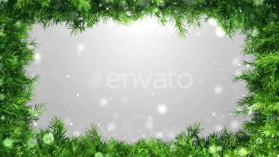 Christmas Background Green Frame Videohive 29391643 Motion Graphics Image 6
