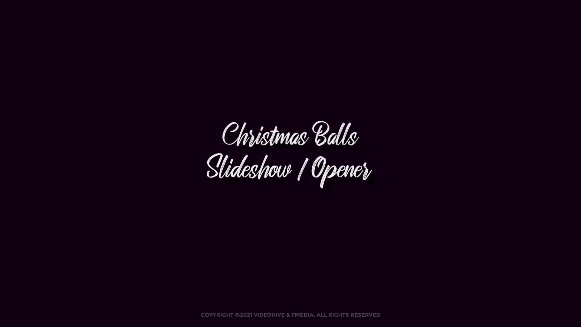 Christmas Balls Slideshow Opener Mogrt Videohive 34963440 Premiere Pro Image 1