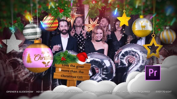 Christmas Balls Slideshow Opener Mogrt - Videohive 34963440 Download