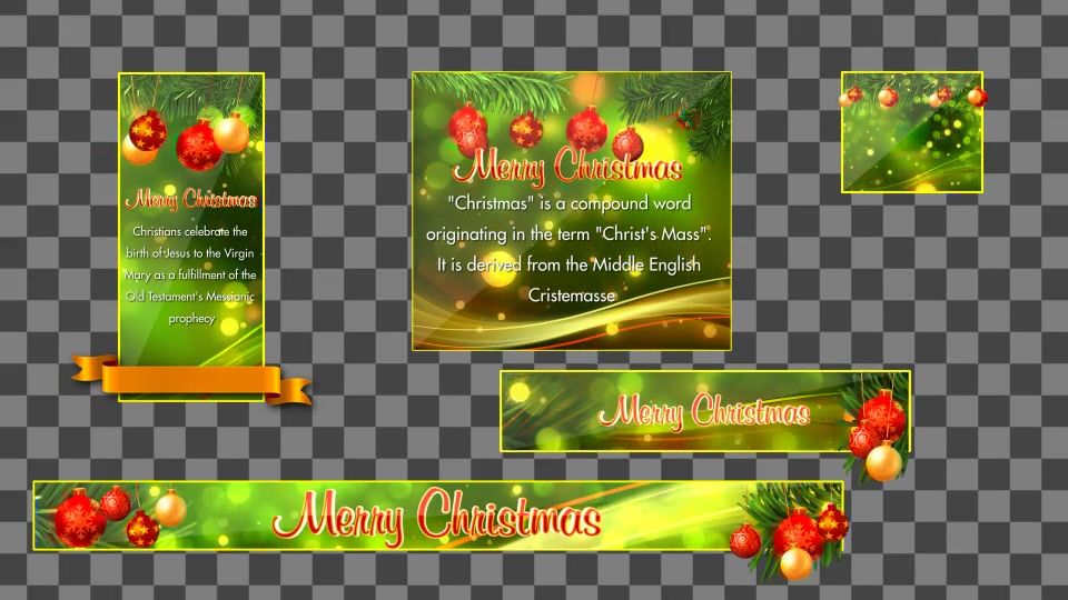 Christmas Banners Lowerthirds V1 - Download Videohive 6151045