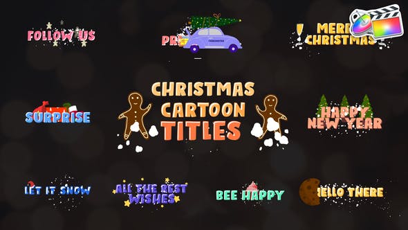 Christmas Cartoon Titles | FCPX - Download Videohive 29826324