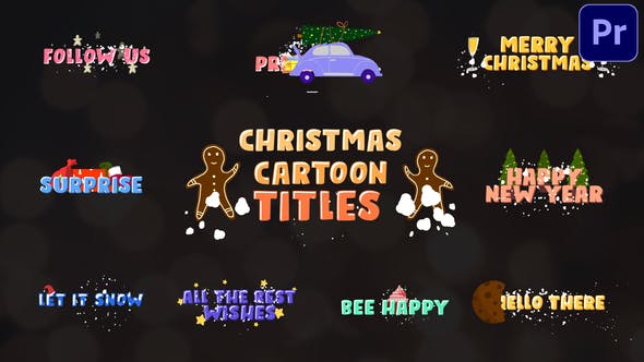 Christmas Cartoon Titles | Premiere Pro MOGRT - 29698115 Download Videohive