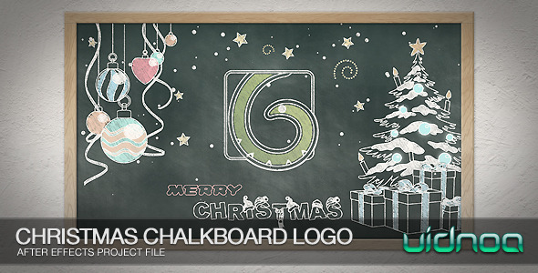 Christmas Chalkboard Logo - Download Videohive 9800278