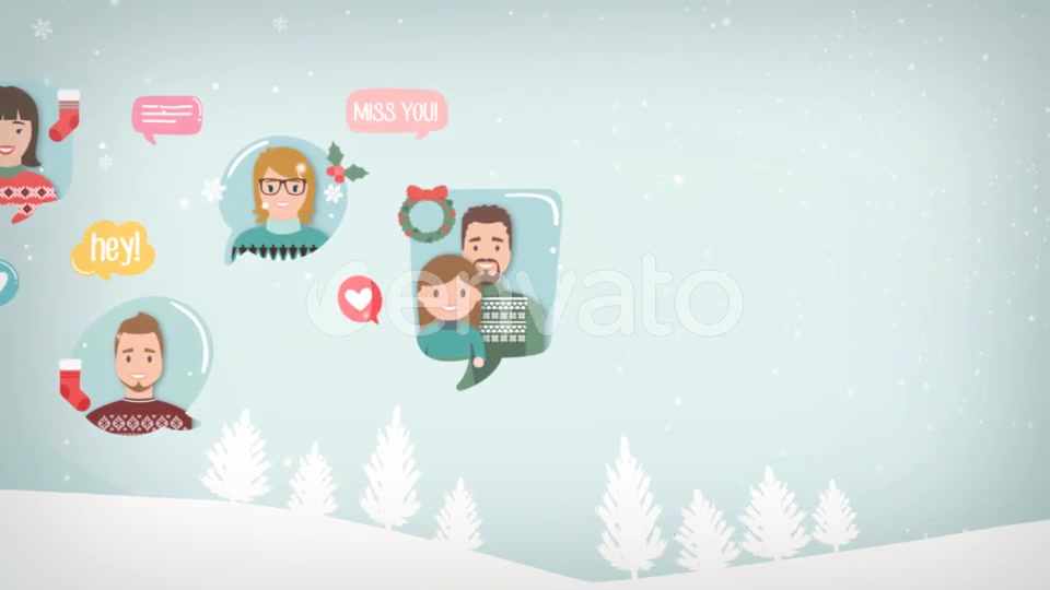 Christmas Covid Videoconference Themed Family and Coworkers Greetings Card Videohive 29103514 After Effects Image 9