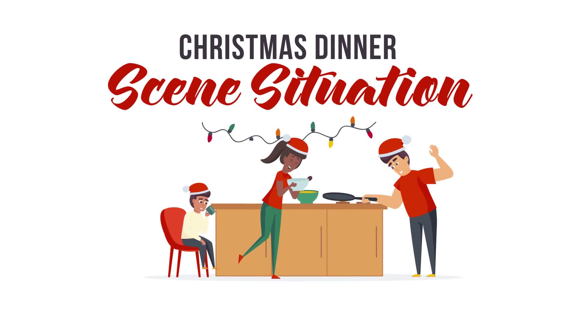 Christmas dinner Scene Situation Videohive 29496459 After Effects Image 1