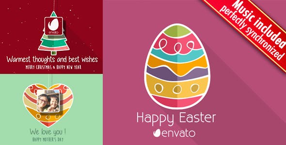 Christmas Easter Mothers Day Minimal - 10748745 Download Videohive