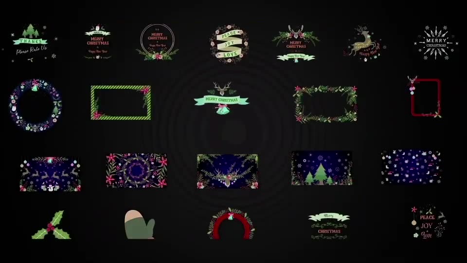Christmas Element Pack Videohive 22948667 After Effects Image 2