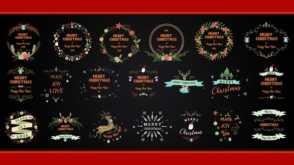 Christmas Element Pack - Videohive Download 22948667