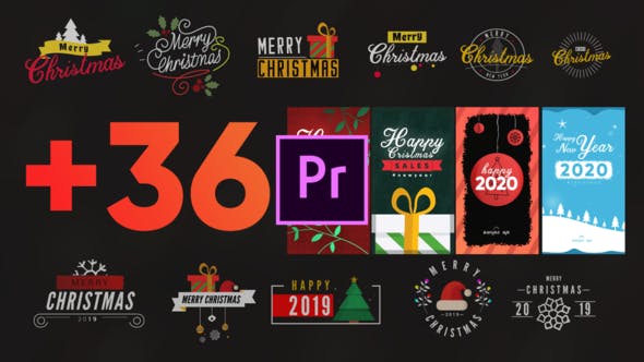 Christmas Elements Pack MOGRT - Videohive 25296111 Download