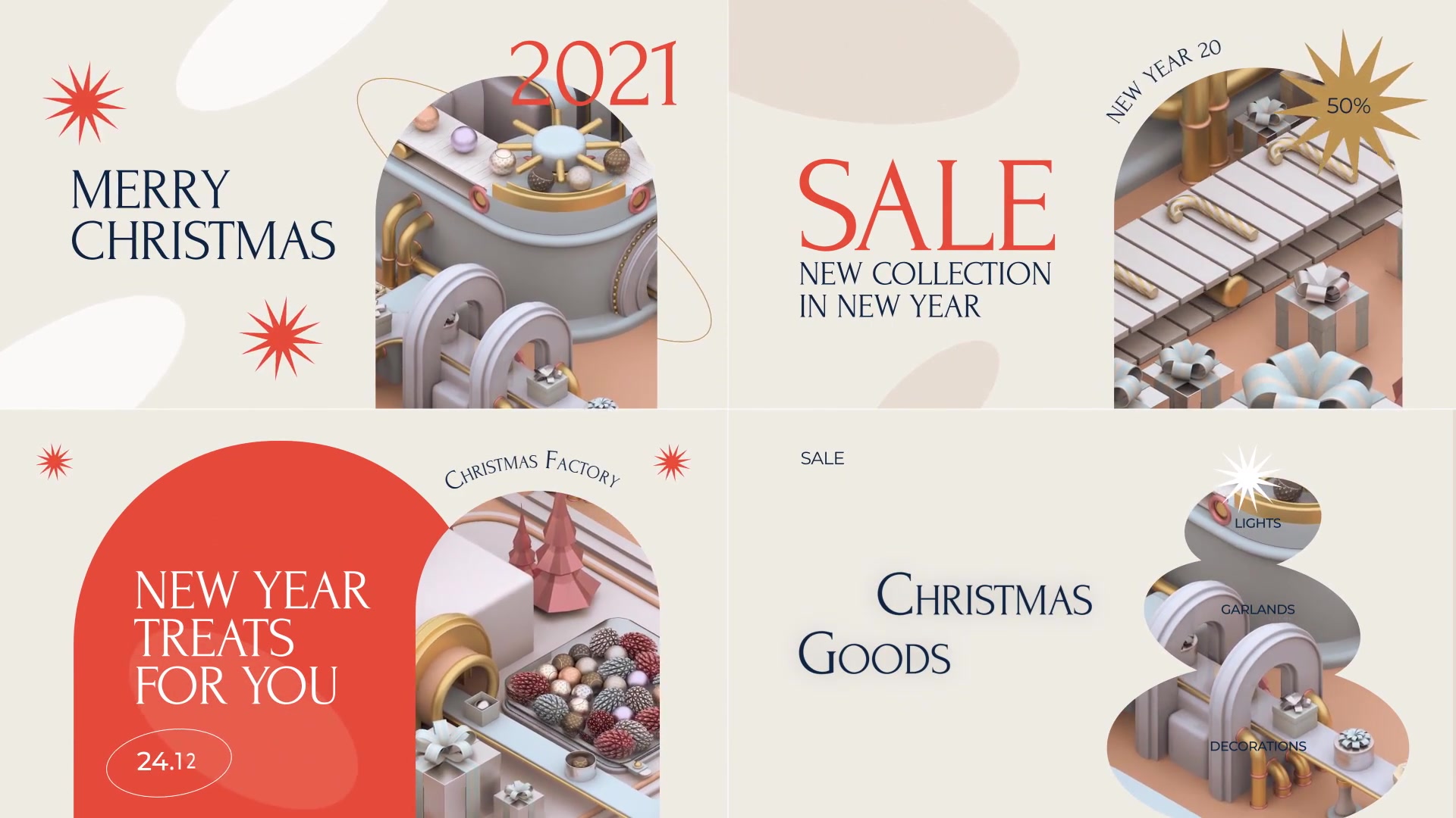 Christmas Factory Instagram Pack Videohive 29466145 After Effects Image 5