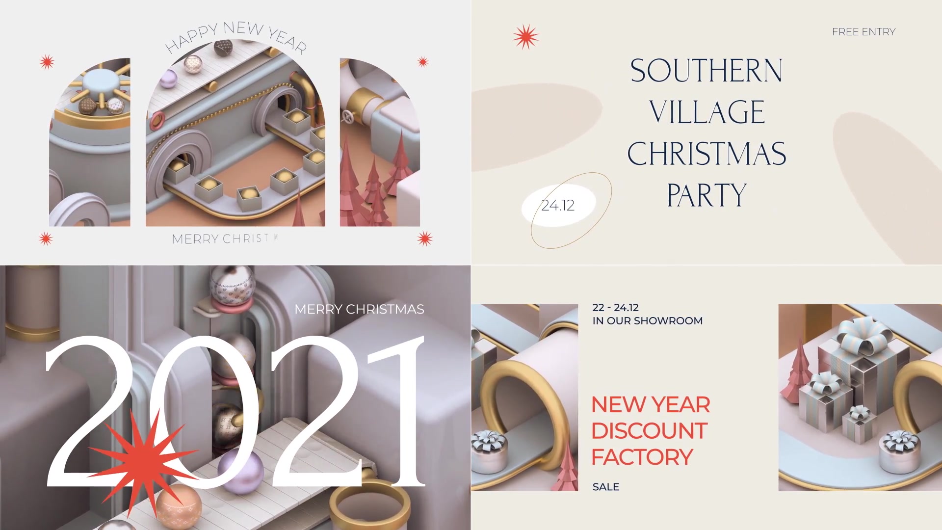 Christmas Factory Instagram Pack Videohive 29604352 Premiere Pro Image 13