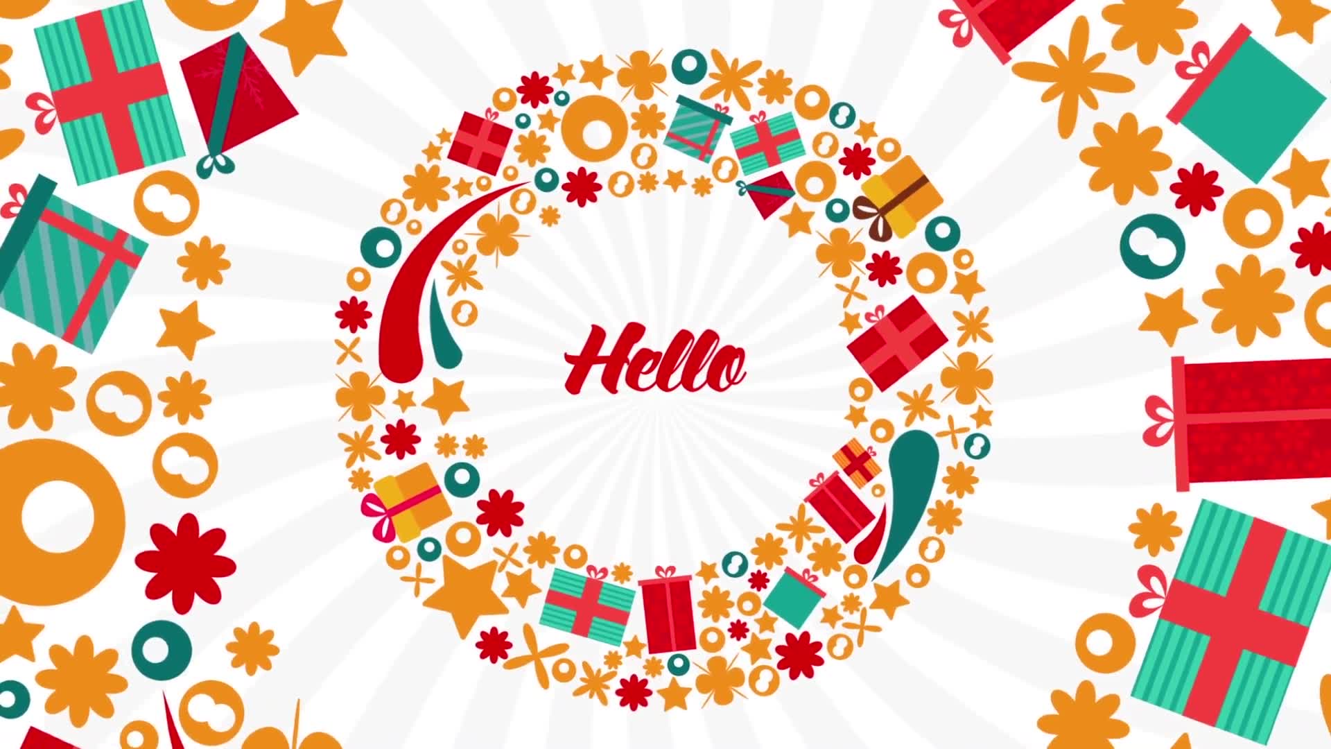 Christmas Flat Colorful Circles Videohive 24728092 After Effects Image 2