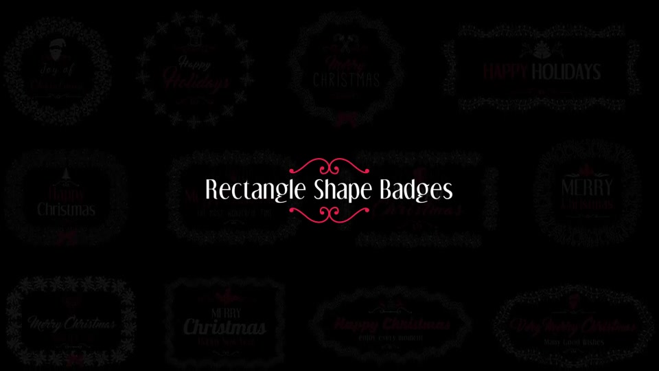 Christmas Floral Badges Videohive 21061670 After Effects Image 8